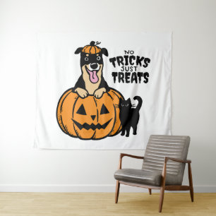 ロットワイヤーのハロウィン　トリックは無しでお菓子だけのパーティー タペストリー