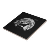 ロットワイラーおもしろいハロウィーン衣装おもしろい犬恋人 タイル (側面)