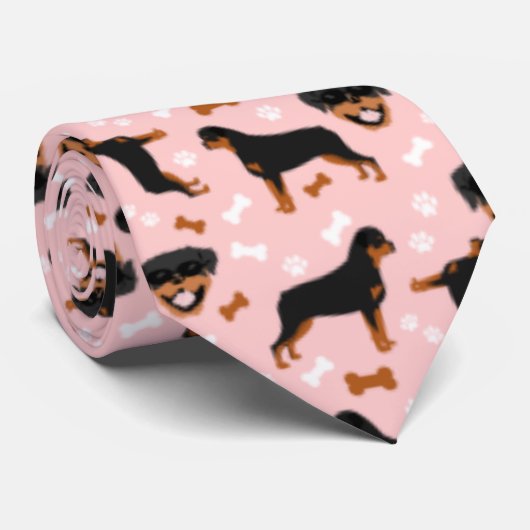 ロットワイラーおもしろいロッティズポープリントネックタイ ネクタイ (ロール)