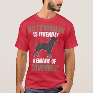 ロットワイラーおもしろい犬のオーナージョーク Tシャツ