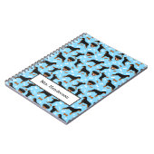 ロットワイラーかわいいロティーズ犬のパターン ノートブック (左側)