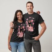 ロットワイラーさくらんぼ花 Tシャツ (ユニセックス)