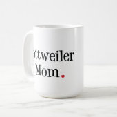 ロットワイラーのお母さん コーヒーマグカップ (正面左)