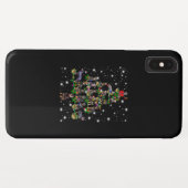 ロットワイラーのクリスマスツリーが懐中電灯で覆われる Case-Mate iPhoneケース (裏面(横))