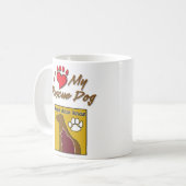 ロットワイラーのマグ コーヒーマグカップ (正面左)