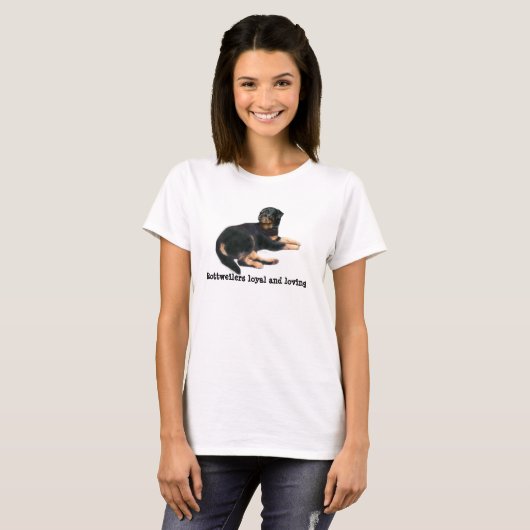 ロットワイラーのワイシャツ Tシャツ (正面フル)