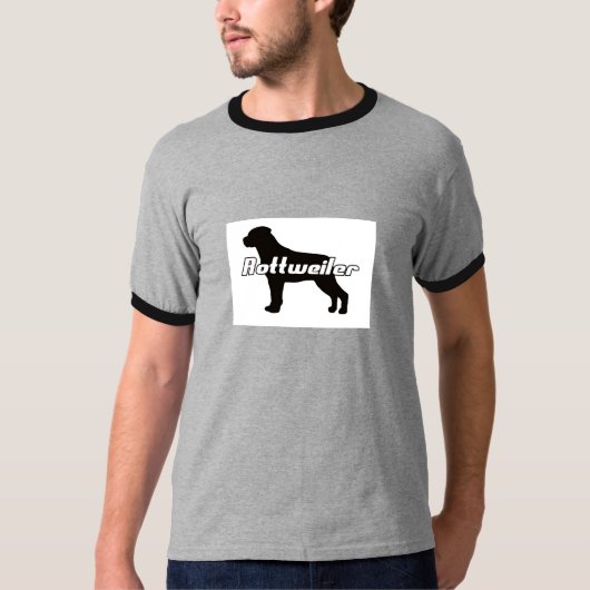 ロットワイラーの信号器のTシャツ Tシャツ (正面)