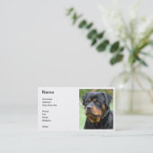 ロットワイラーの名刺 名刺 (スタンド正面)