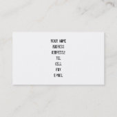 ロットワイラーの名刺 名刺 (裏面)