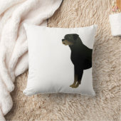 ロットワイラーの基本的な犬の品種イラストレーションシルエット クッション (ブランケット)