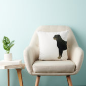 ロットワイラーの基本的な犬の品種イラストレーションシルエット クッション (椅子)