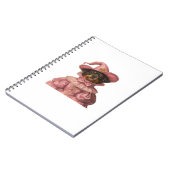 ロットワイラーの子犬がピンクの魔女に扮 – かわいいハ ノートブック (左側)