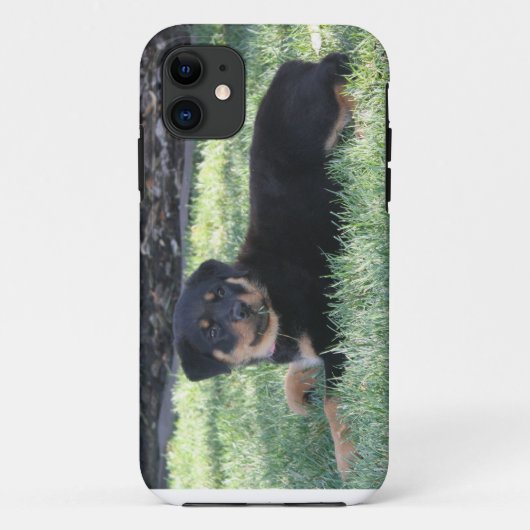 ロットワイラーの子犬の電話箱 Case-Mate iPhoneケース (裏面)