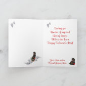 ロットワイラーの子犬は私のバレンタインの挨拶です シーズンカード (内部)