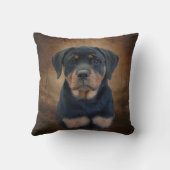 ロットワイラーの子犬 クッション (裏面)