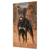 ロットワイラーの子犬 クリップボード (左)