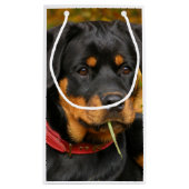 ロットワイラーの子犬 スモールペーパーバッグ (裏面)