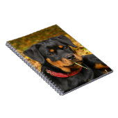 ロットワイラーの子犬 ノートブック (右側)