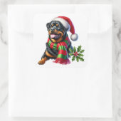 ロットワイラーの帽子とスカーフ スクエアシール (バッグ)