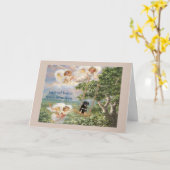 ロットワイラーの悔やみや弔慰カード カード (黄色い花)