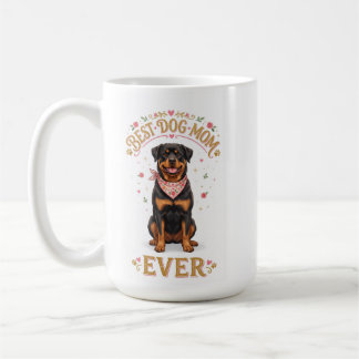 ロットワイラーの母の日マグカップ、愛犬家ギフトコーヒーマグ コーヒーマグカップ
