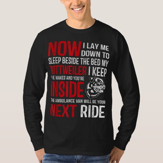 ロットワイラーの犬の恋人の贈り物 Tシャツ (正面)