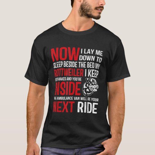 ロットワイラーの犬の恋人の贈り物 Tシャツ (正面)