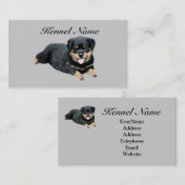 ロットワイラーの繁殖動物の名刺 名刺 (正面/裏面)