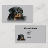 ロットワイラーの繁殖動物の名刺 名刺 (正面/裏面)