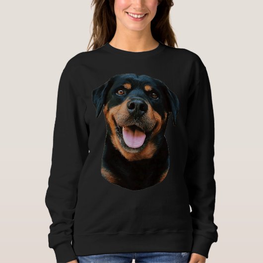 ロットワイラーの美しい犬種 スウェットシャツ (正面)