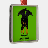 ロットワイラーの記念のオーナメント メタルオーナメント (右)