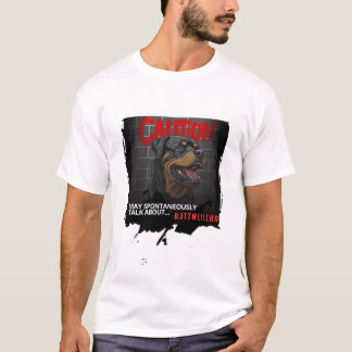 ロットワイラーの話題が突然出るかも Tシャツ