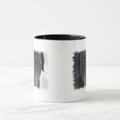 ロットワイラーの陶磁器のコーヒー・マグ マグカップ (中央)