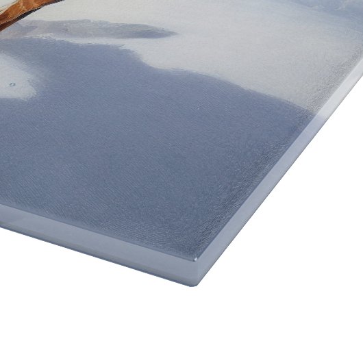 ロットワイラーは雪のクリスマスを許す カッティングボード (角)