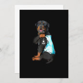 ロットワイラーアイラブママタトゥー 案内状 (正面/裏面)