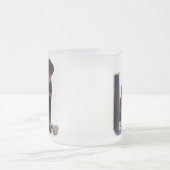 ロットワイラーアートギフト フロストグラスマグカップ (中央)