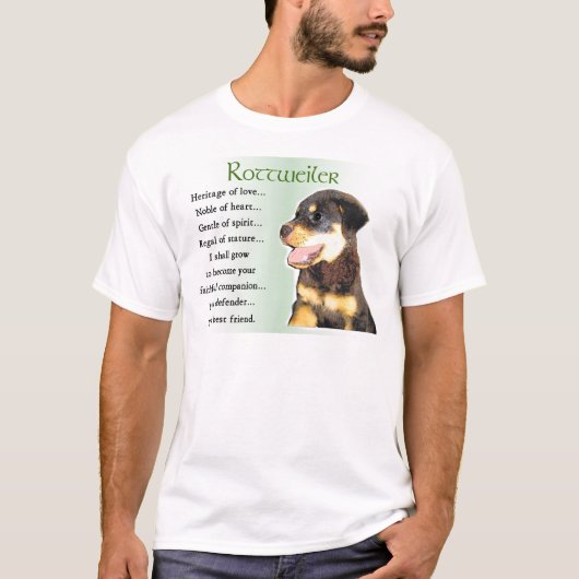 ロットワイラーアートギフト Tシャツ (正面)