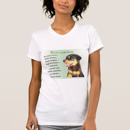 ロットワイラーアートギフト Tシャツ (正面)