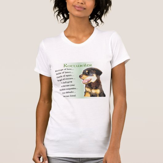 ロットワイラーアートギフト Tシャツ (正面)