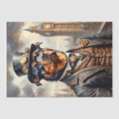 ロットワイラーインLondon - Decopage - 薄葉紙 (正面)