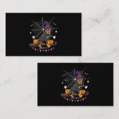 ロットワイラーウィッチパンプキンハロウィンメンズウォメンズドッグ 名刺 (正面/裏面)