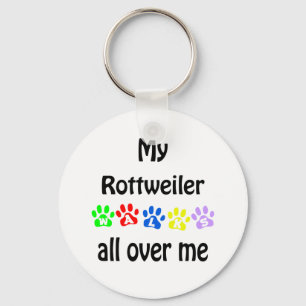 ロットワイラーウォークデザイン キーホルダー