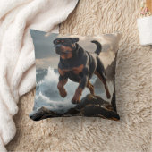 ロットワイラーエレガント装飾用クッション クッション (ブランケット)