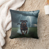 ロットワイラーエレガント装飾用クッション クッション (ブランケット)
