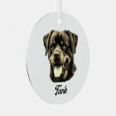 ロットワイラーオーナメント メタルオーナメント (正面右)