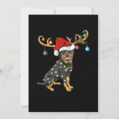 ロットワイラークリスマスギフトサンタスレインデアロットワイラー 案内状 (正面)