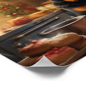 ロットワイラークリスマスクッキーフェスティバルホリデイ ポスター (角)