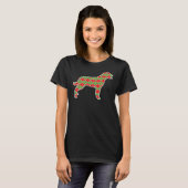 ロットワイラークリスマスドッグ愛好家 Tシャツ (正面フル)