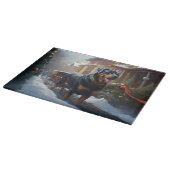 ロットワイラークリスマスフェスティバルシーズン カッティングボード (角)