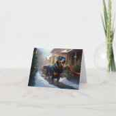 ロットワイラークリスマスフェスティバルシーズン カード (正面)